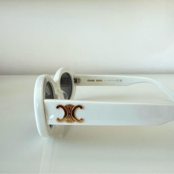 NEW!!! Celine Triomphe White Sunglasses CL40194U 25A Authentic Retail 580$ - Picture 5 of 8